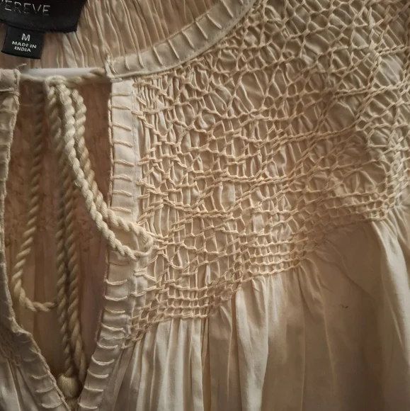 Evereve Smocked Bodice Boho Top Size Medium NWOT - Picture 10 of 11